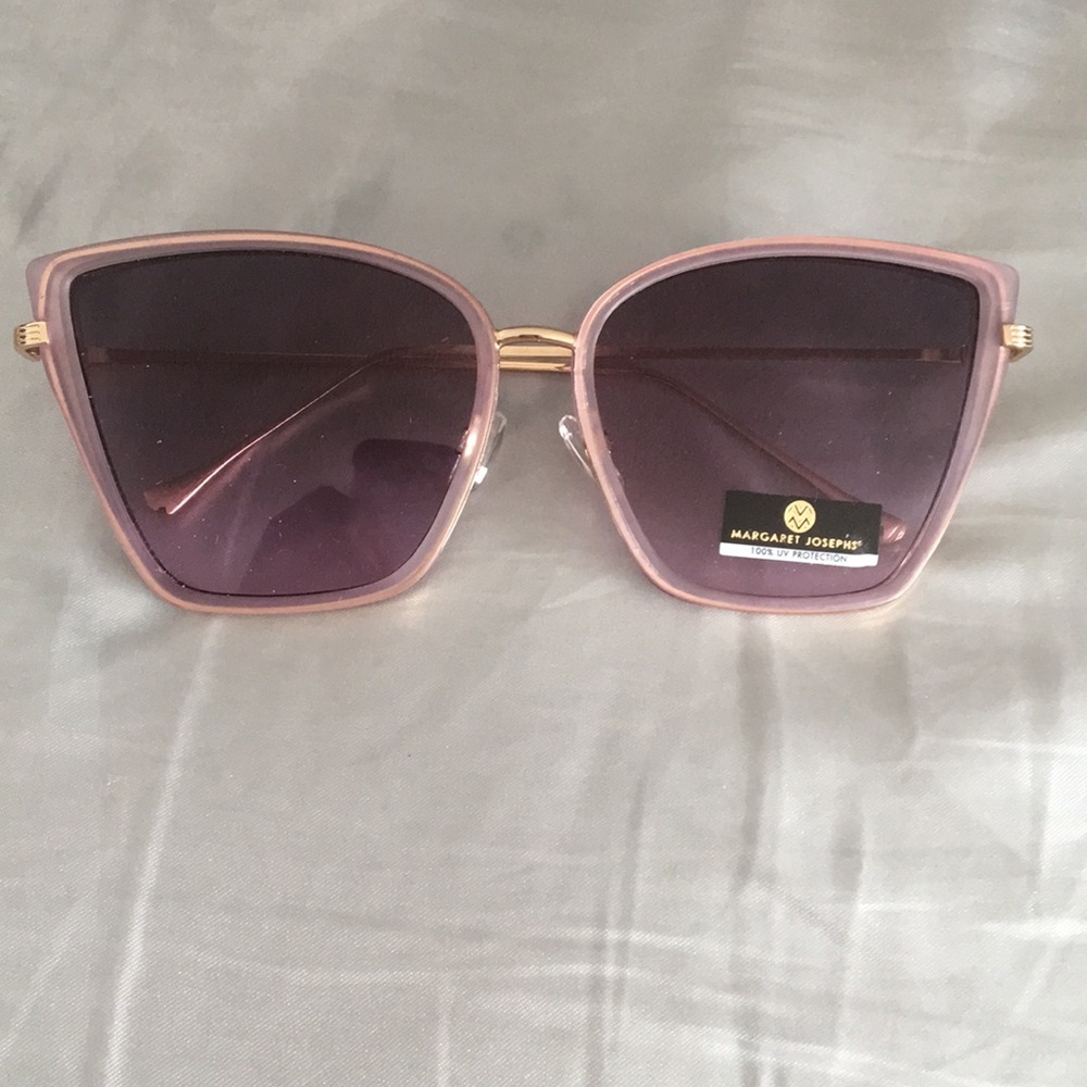 New Pink Blush & Gold Cat's Eye Sunglasses